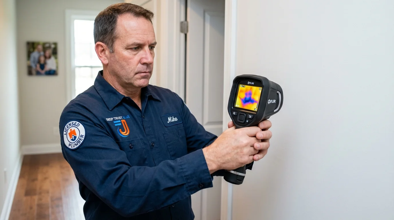 Thermal imaging leak detection by Johns Plumbing LLC in Benson